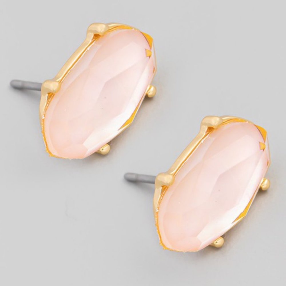 Sweet Peach Stud Earrings
